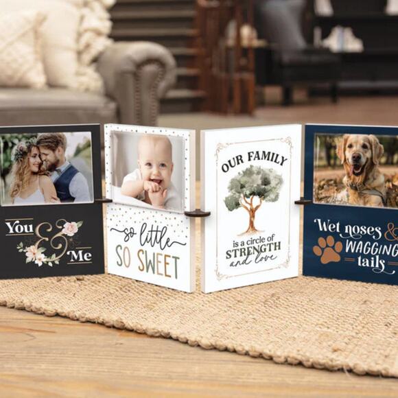 P Graham Dunn "A Bushel & A Peck" Story Board Linkable Frames Decor New - Picture 6 of 8